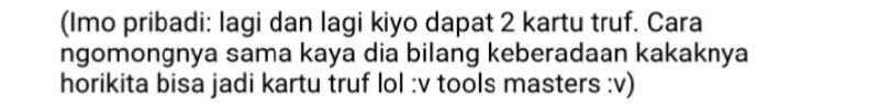 alasan Kiyo milih mereka itu karena mereka itu berpangkat atau semacamnya lah, singkatnya kalau ada orang yang nusuk Kiyo dari belakang dia aman aja selama ada alatnya, soalnya alatnya di belakang dia.