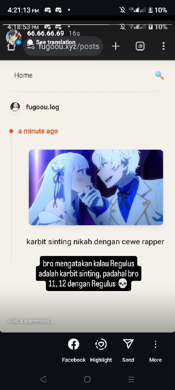 lihatlah bung, dia masih tidak menerima faktanya kalau dirinya juga karbit sinting 💀